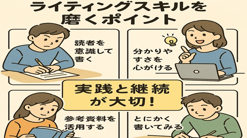 【まとめ】ライティングスキルを磨くポイント