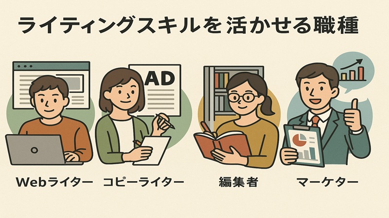 ライティングスキルを活かせる職種