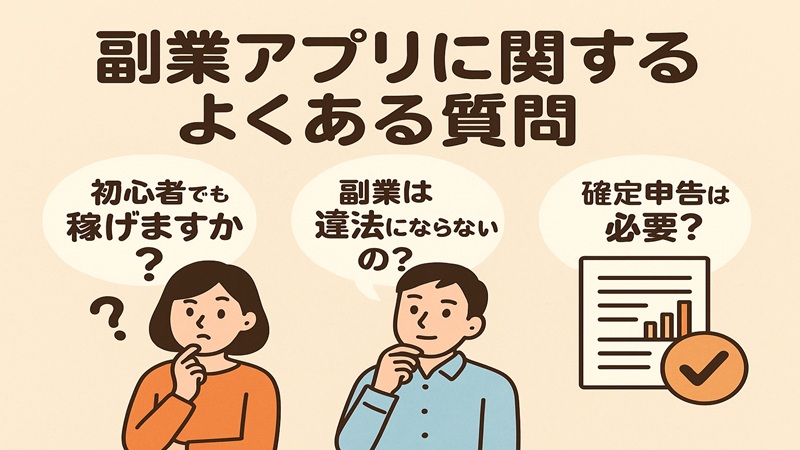 副業アプリに関するよくある質問
