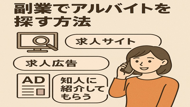副業アルバイトを探す方法