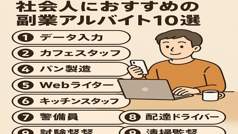 社会人におすすめの副業アルバイト10選