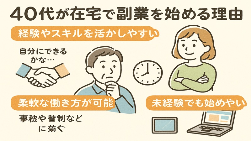 40代が在宅で副業を始める理由