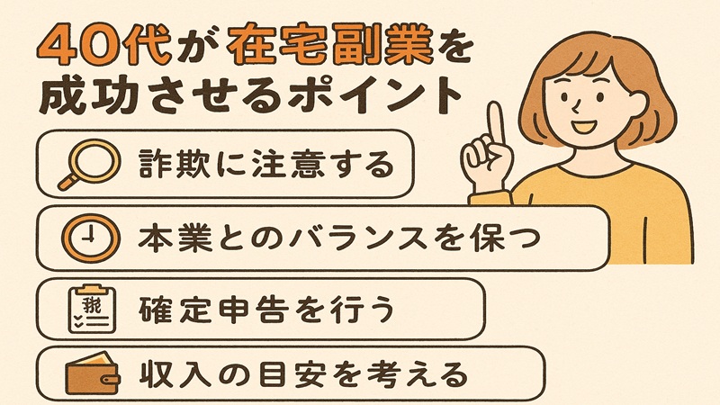 40代が在宅副業を成功させるポイント