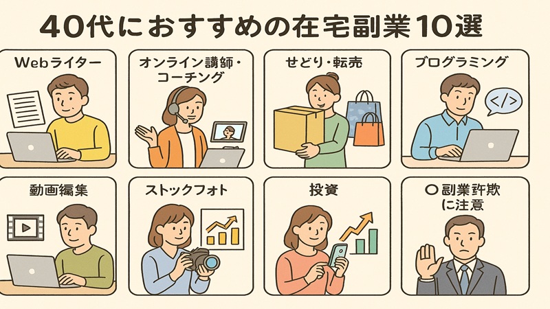 40代におすすめの在宅副業10選