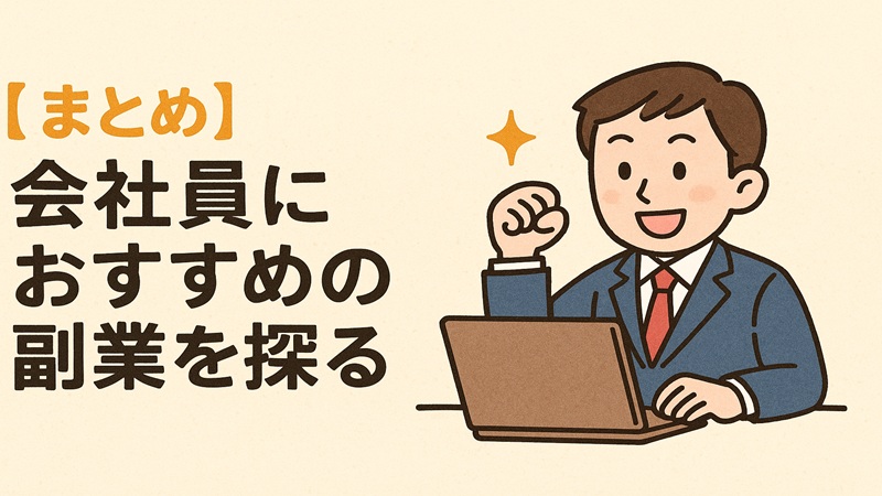 【まとめ】会社員におすすめの副業を探る