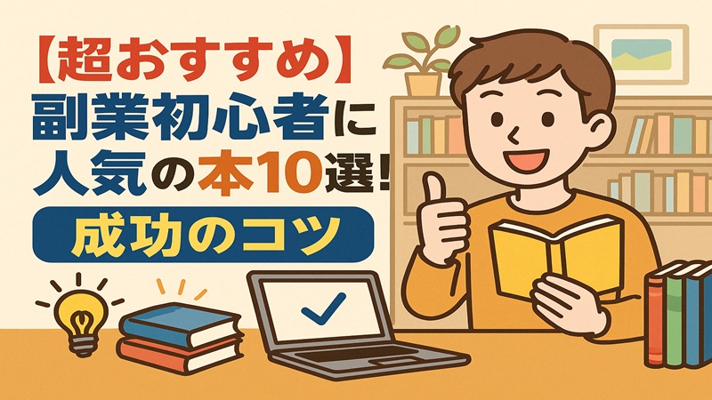 【超おすすめ】副業初心者に人気の本10選！成功のコツを徹底解説