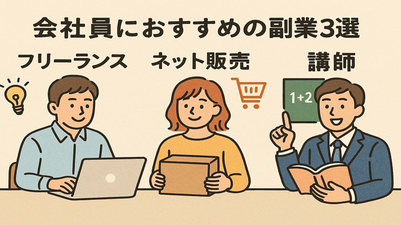 会社員におすすめの副業3選