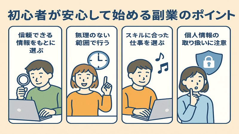 初心者が安心して始める副業のポイント