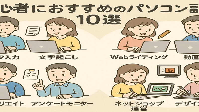 初心者におすすめのパソコン副業10選