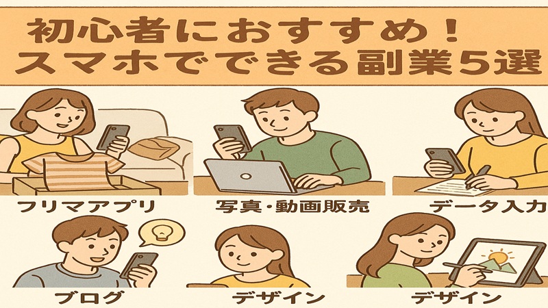 初心者におすすめ！スマホでできる副業5選