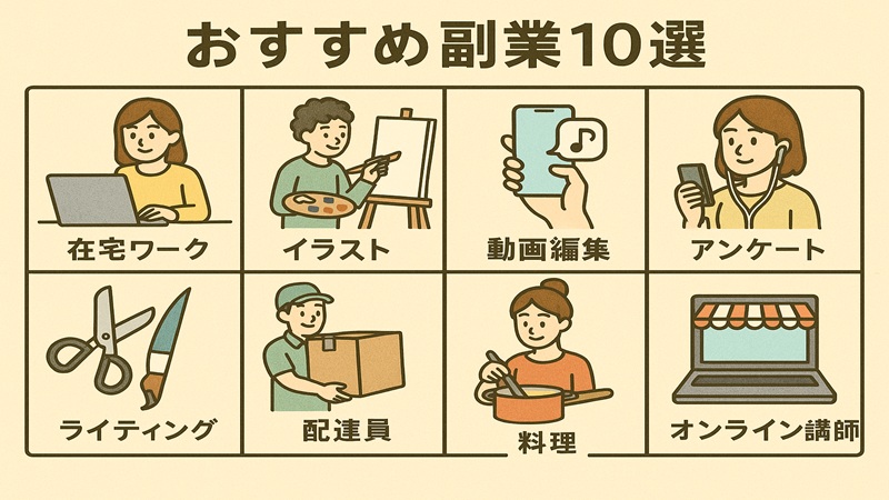 【大学生必見】おすすめ副業10選！成功のコツと注意点を徹底解説