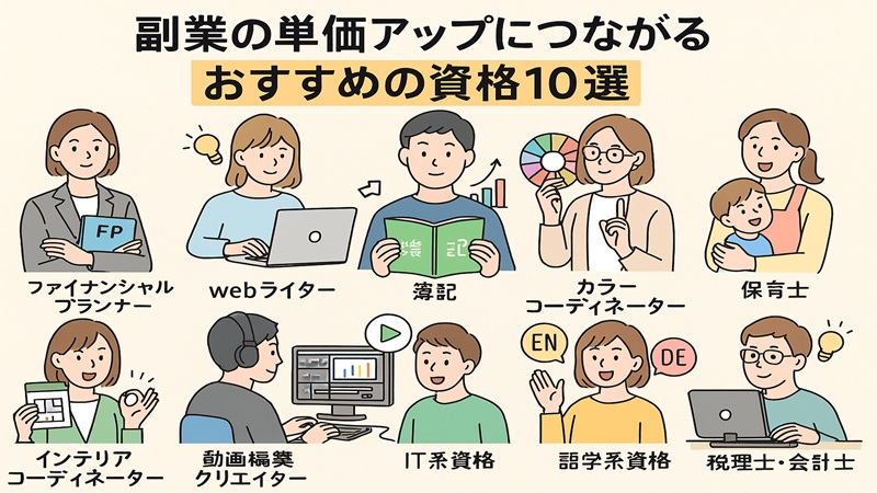 副業の単価アップにつながるおすすめの資格10選