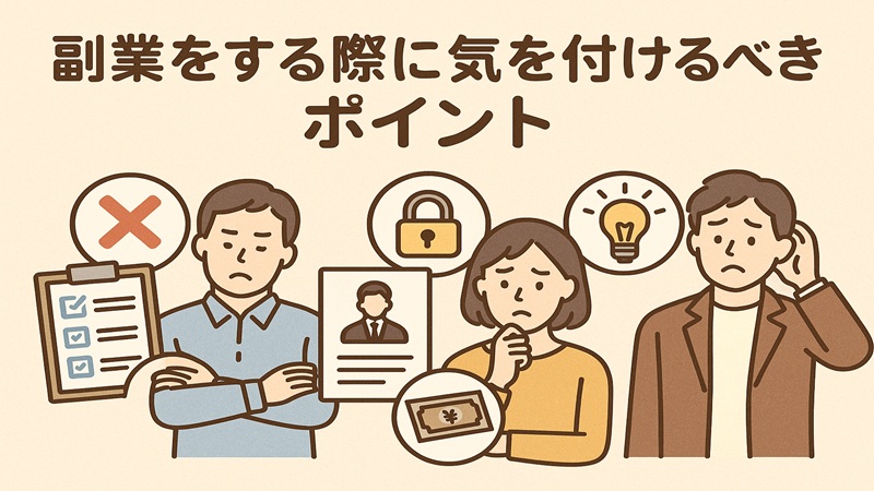 副業をする際に気を付けるべきポイント