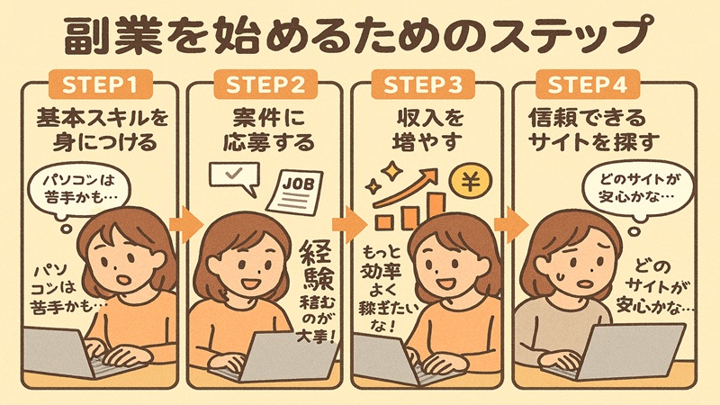 副業を始めるためのステップ