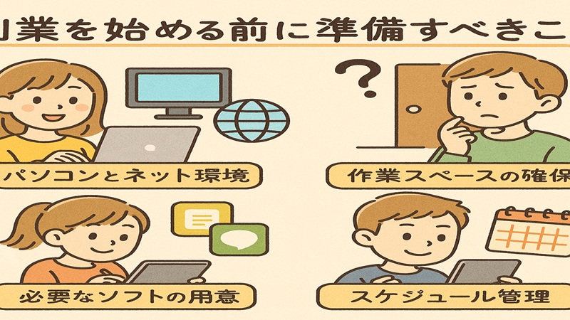 副業を始める前に準備すべきこと