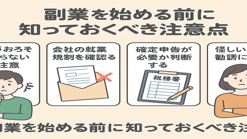 副業を始める前に知っておくべき注意点