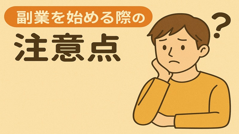 副業を始める際の注意点