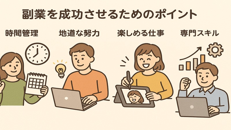 副業を成功させるためのポイント