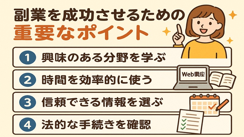 副業を成功させるための重要なポイント