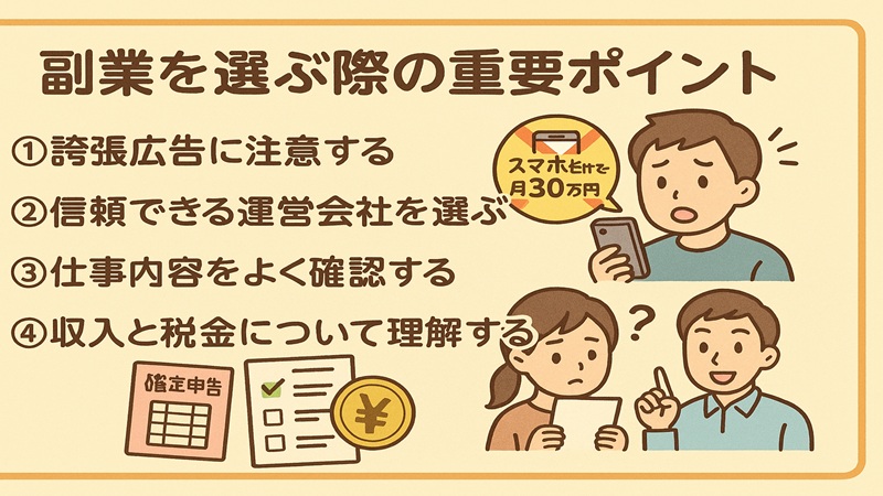 副業を選ぶ際の重要ポイント