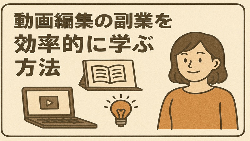 動画編集の副業を効率的に学ぶ方法