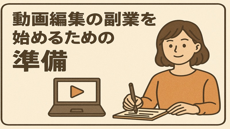 動画編集の副業を始めるための準備
