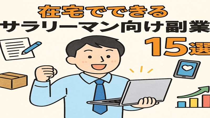在宅でできるサラリーマン向け副業15選