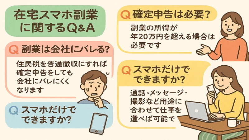 在宅スマホ副業に関するQ＆A