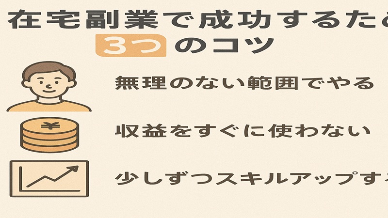 在宅副業で成功するための3つのコツ