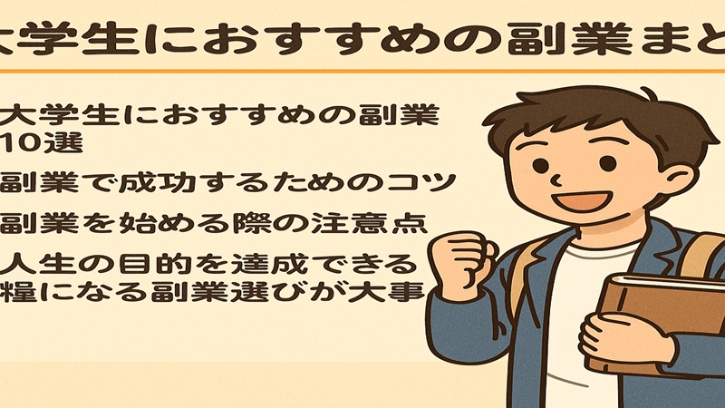 大学生におすすめの副業のまとめ