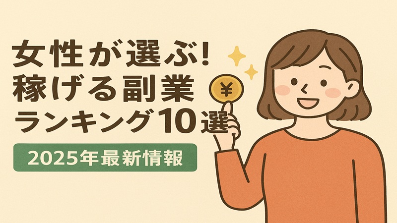 女性が選ぶ！稼げる副業ランキング10選【2025年最新情報】