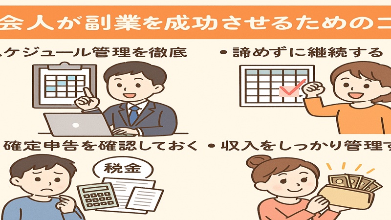 社会人が副業を成功させるためのコツ