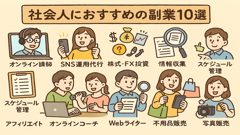 社会人におすすめの副業10選