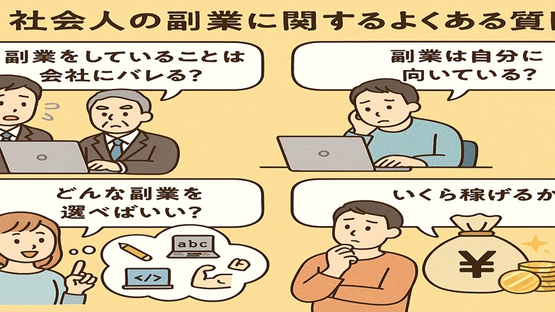 社会人の副業に関するよくある質問