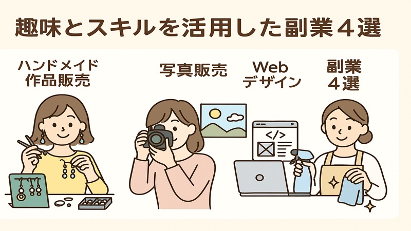 趣味とスキルを活用した副業4選