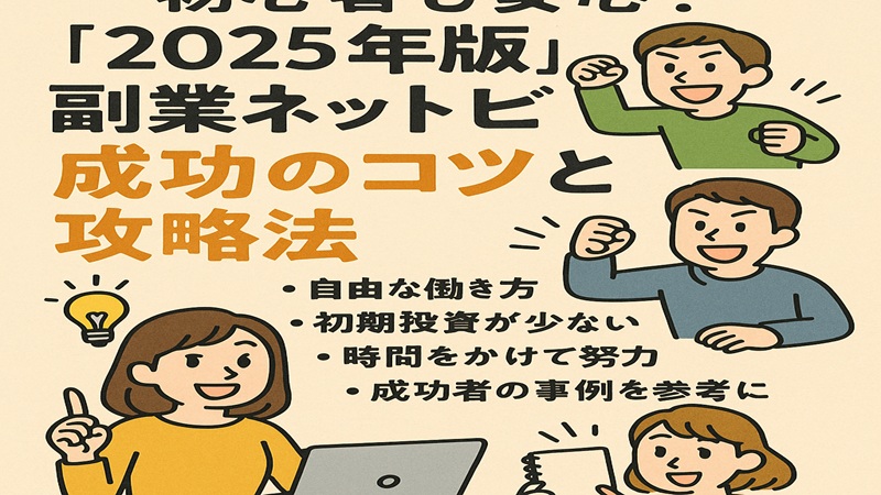 【2025年版】初心者も安心！副業ネットビジネス成功のコツと攻略法