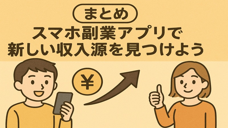 【まとめ】スマホ副業アプリで新しい収入源を見つけよう