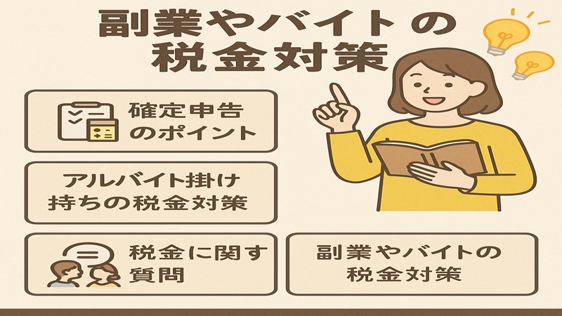 【まとめ】副業やバイトの税金対策