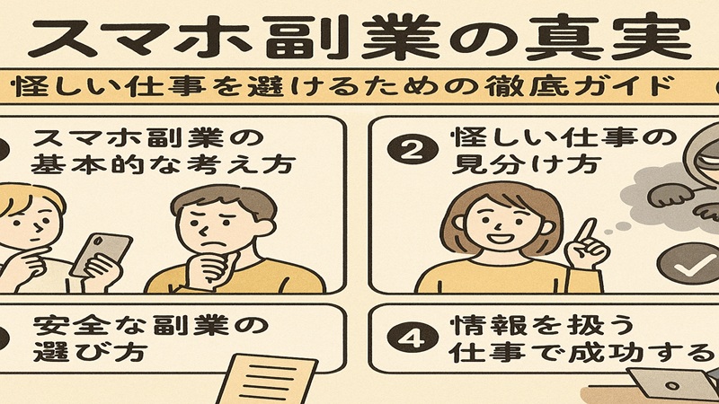 【スマホ副業の真実】怪しい仕事を避けるための徹底ガイド