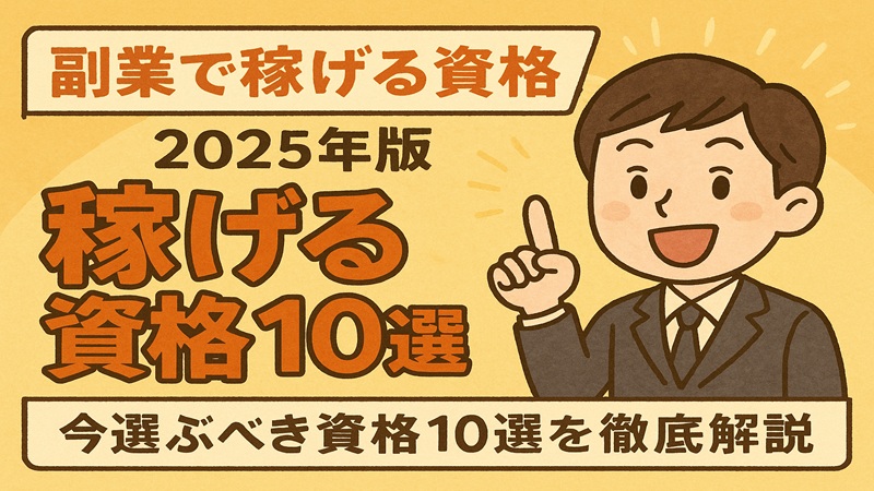 【副業で稼げる資格】2025年版！今選ぶべき資格10選を徹底解説