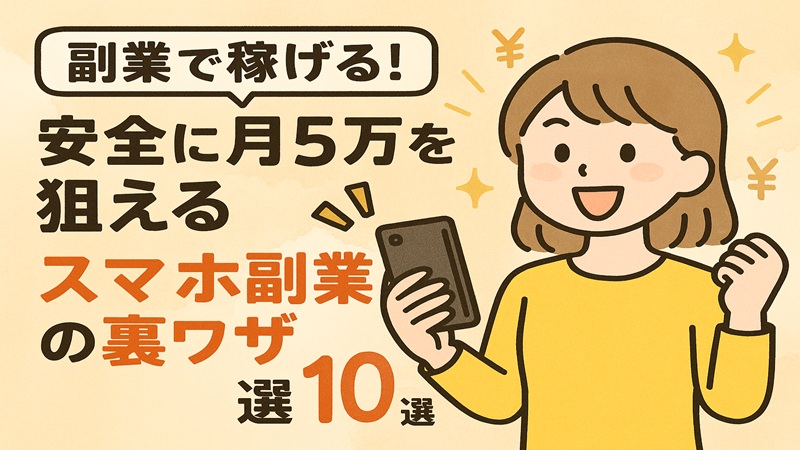 おすすめのスマホ副業10選