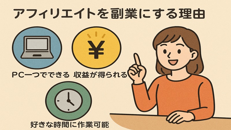 アフィリエイトを副業にする理由
