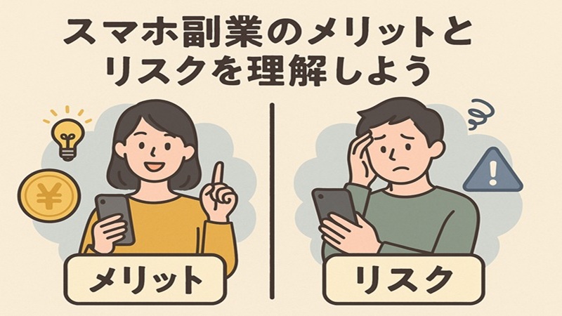 スマホ副業のメリットとリスクを理解しよう