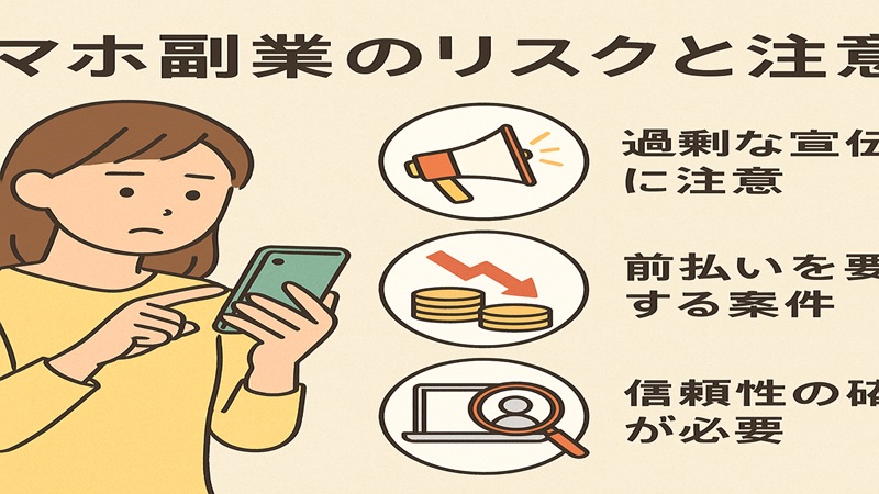 スマホ副業のリスクと注意点