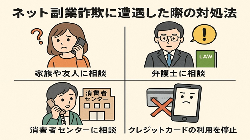 ネット副業詐欺に遭遇した際の対処法