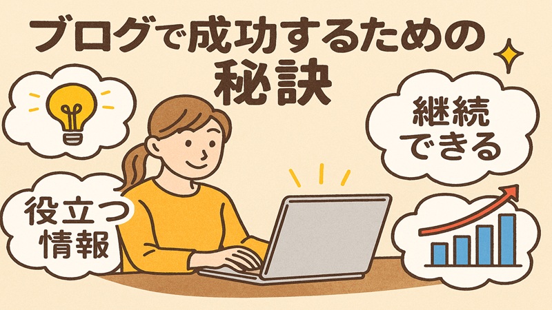 ブログで成功するための秘訣