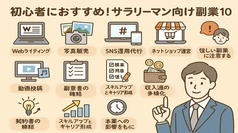 初心者におすすめ！サラリーマン向け副業10選