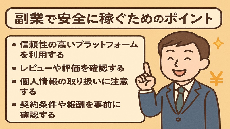 副業で安全に稼ぐためのポイント