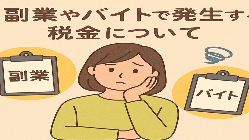 副業やバイトで発生する税金について
