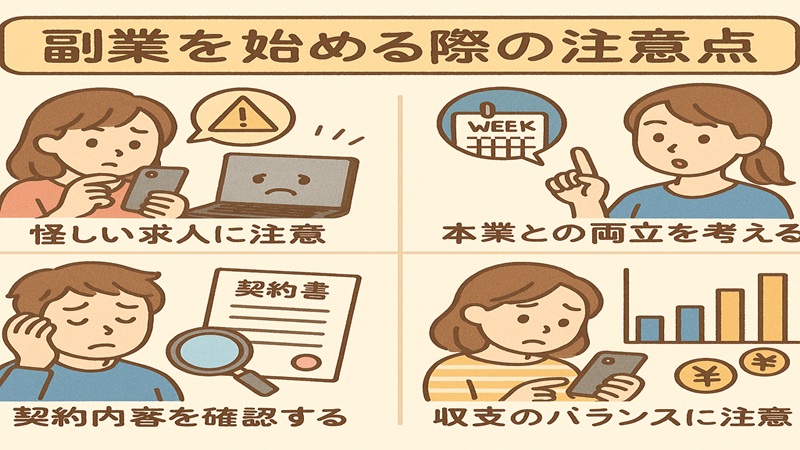 副業を始める際の注意点